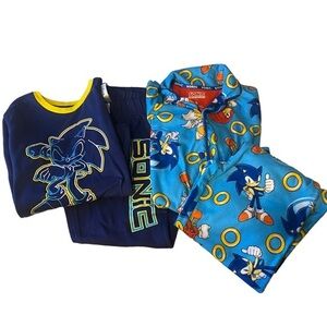 SONIC The Hedgehog pajamas kids size 8